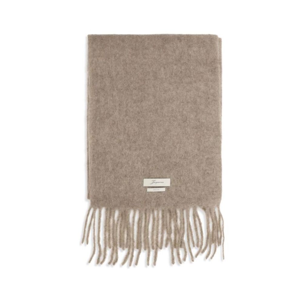 Jacquemus Beige Mohair Men's Scarf